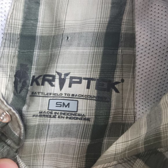 Kryptek Men Size Small Green Gray Short Sleeve Shirt - Picture 4 of 9